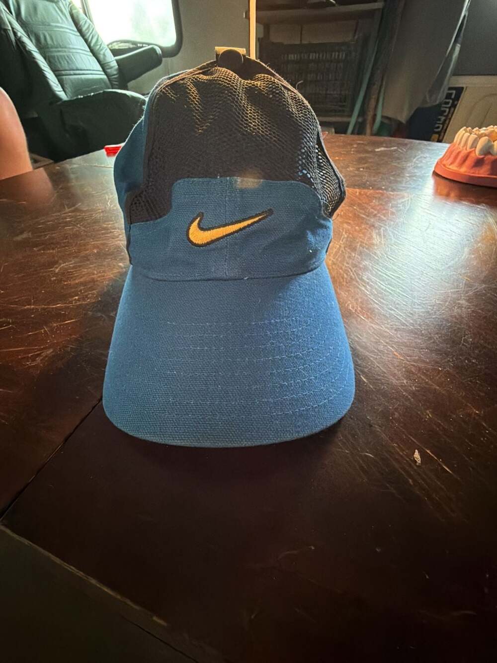 Nike Tailwind Mesh Adjustable Hat Blue Yellow Strapback